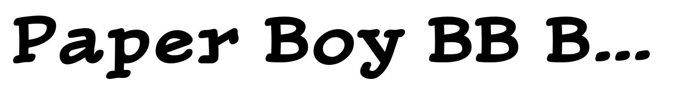 Paper Boy BB Bold